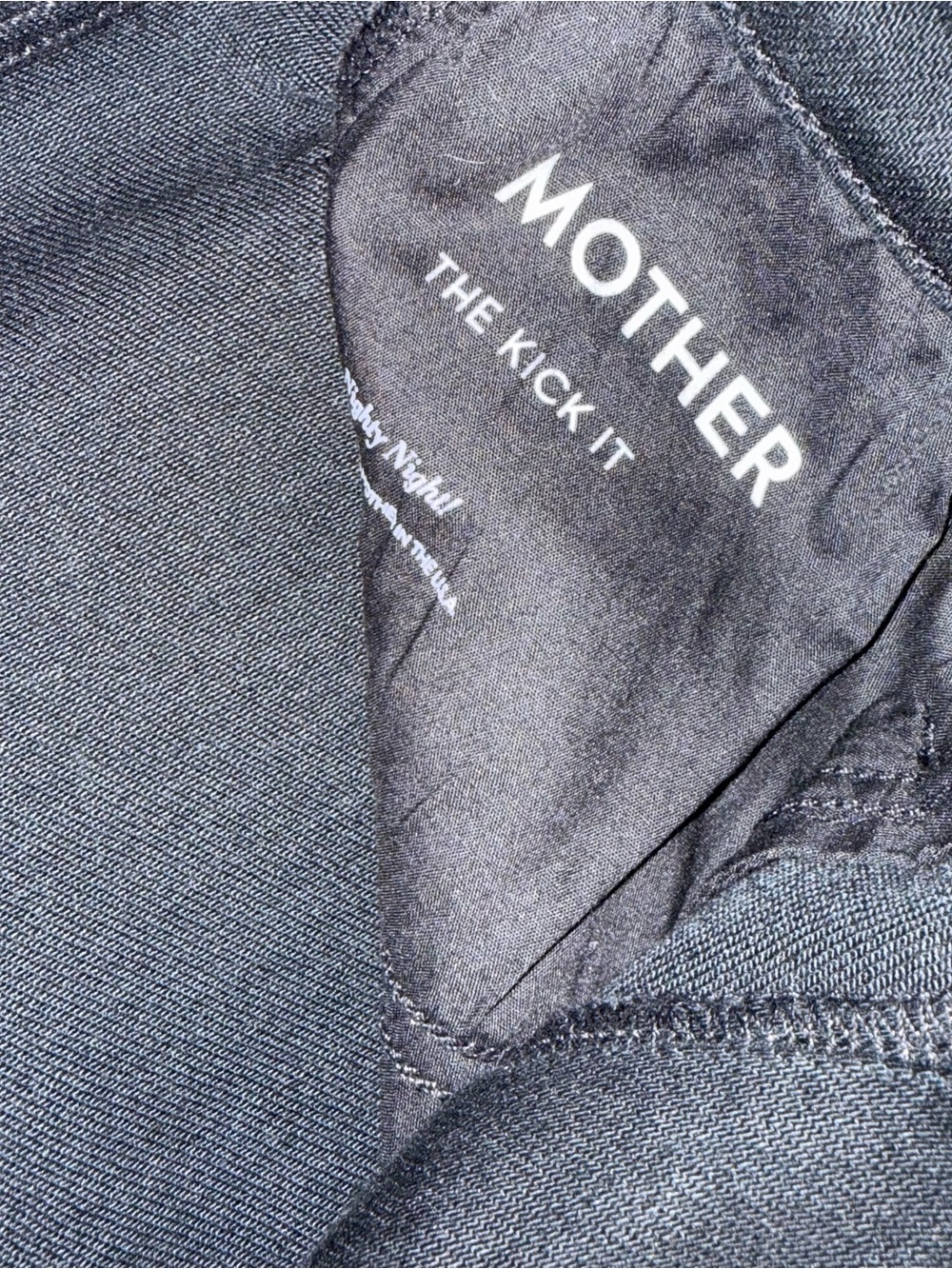 NWT MOTHER The Kick It Jeans Nighty Night Black Straight Leg 29 - Picture 6 of 7
